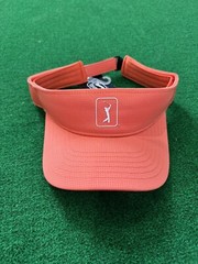 Golf Visor Hat PGA Tour AIRFLUX Fairway Mesh in Coral Nasturtium Stay Cool NEW