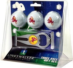 Arizona AZ State Sun Devils Hat Trick Divot Tool & Logo Golf Balls Gift Set