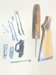 MOSSBERG 500 20GA WOOD STOCK (11-3/4” Without Pad),TUBE (7-5/8”) + Action Parts