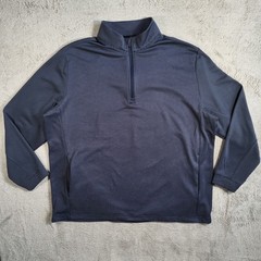 Ben Hogan Golf 1/4 Zip Long Sleeve Mens XXL Blue Striped Performance Pullover