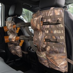 2Pc Camo Seat Back Gun Rack Rifle Shotgun Car Truck Hunting Storage Bag Holder