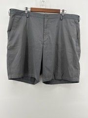 Nike Golf Chino Short Mens Gray Dri-Fit Logo Flat Front Slash Pocket Outdoor 42