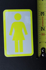 GIRL Chocolate Skateboards Clear Yellow Logo Original Z59B Skateboarding STICKER