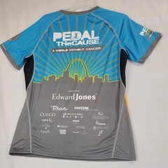 Primal Cycling Shirt Womens XL Jersey Pedal The Cause St louis All Over
