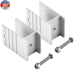 Extra Tall Pontoon Bimini H-Bracket for Pontoon Boats 1-1/4″ Square Aluminum (2