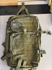 USCCA Military Green Tactical Backpack Adjustable Straps Multi Pocket Camping