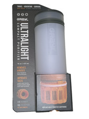 GRAYL Ultralight Water Compact Purifier Filter Bottle Alpine White One Press 16