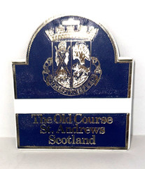 The Old Course St. Andrews Scotland Golf Bag Tag Links Course Souvenir Pre-Owned