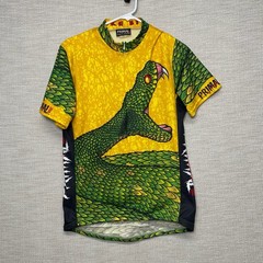 90s Y2K Primal Wear Cycling Jersey Shirt Snake Bite Racing 3/4 Zip USA
