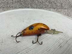 Rebel Joe Camel Humpback Crankbait Fishing Lure Brown