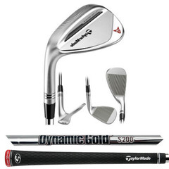 Left Handed TaylorMade Milled Grind 2 50* Standard Bounce Wedge, Dynamic Gold