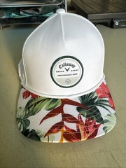 Callaway Bogey Free White Tropical Adjustable Snapback Golf Hat Cap