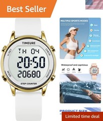 Pedometer Watch for Women, Step Counter for Walking No App/Phone Required Ste…