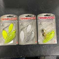 3pks Different Terminator P-1 Pro Series Spinnerbait 1/2oz “Save”