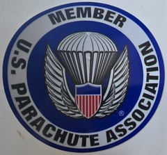 U.S. Parachute Association Member . 4″ and 2″ Skydiving. NEW OLD STOCK.