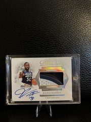 Panini Flawless 2024-25 Julius Randle Auto Patch /25 HPA-JRT Timberwolves