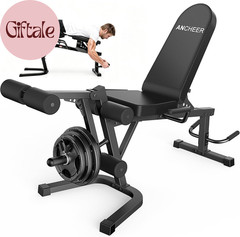 Leg Extension and Curl Machine, 880LBS Adjustable Leg Curl Machine, Seated Leg E