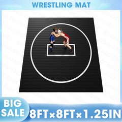 8 x 8 FT BJJ Jiu Jitsu MMA Wrestling Mat for Kids Family, Easy to Clean Surface