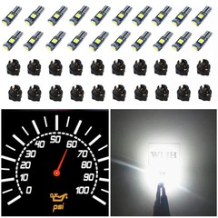 WLJH 74 Led Bulb Dash Lights Super Bright T5 2721 37 70 286 Wedge mini, White