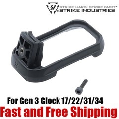 Strike Industries Polymer Flared/Enlarged Magwell for Gen 3 Glock 17/22/31/34