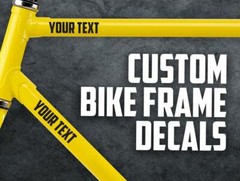 2x Custom Bike Decals – 2x Personalized Bike Frame Decals – Bicycle Decals