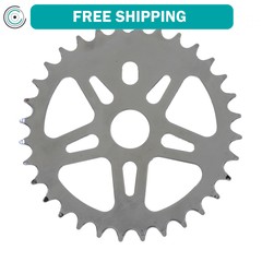 Sunlite 1pc. Chainring 32t 1pc 1/2in x 1/8in Steel Chrome/Silver BMX Bike