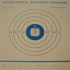(5) IBS 600 Yard BR Bench Rest Target, Printed in Blue on Heavy Paper, 21″ x 24″