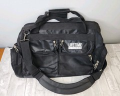 Lifetime Fitness Genuine Black Gym/Travel Duffle Bag 23” with Shoulder Strap