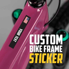 4 Decal Stickers For Bike Frame – 4x Personalized Bike Frame Decal Sticker – US