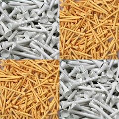NEW Zero Friction Golf Wood Tees Choose Quantity, Color & Length