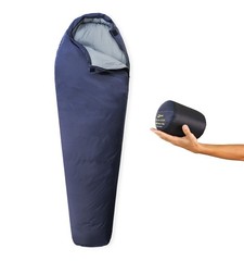 Down Ultra Air Mummy Sleeping Bag 1lbs 68-43°F, 700 Fill Power Sleep Sack for 3