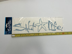 sd24- Teal sea star fish Genuine Salt Life Decal 12″ Surface Mount Sticker NEW