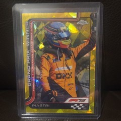 2025 Chrome Formula 1 Prix Winner Oscar PiastrI YELLOW 15/75 #105 First Win