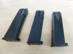 3 – Promag Sig Sauer P226 Handgun Magazines Black 9mm Luger 10rd (S163P)