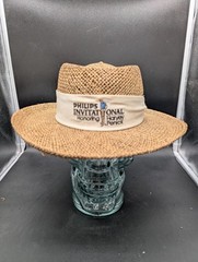 Vntg Imperial Headwear Denver USA Panama Straw Hat Honoring Harvey Penick SM/MD