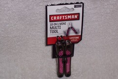 CRAFTSMAN 10-IN-1 Mini Pocket Multi Tool w/Pink Handle & Key Ring 938839 NEW