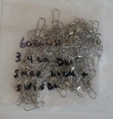 SIZE #3 Duo Lock Snaps 100 Count Pack Stainless Steel Fishing Tackle