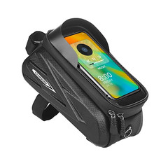 Phone Hard Case Waterproof Reflective Large Capacity Top Tube Bag MTB Road Bicyc