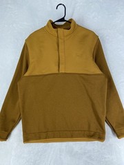 Under Armour Sweater Mens Large Yellow Storm SF 1/2 Snap Button Golf Coldgear