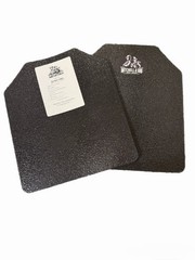 AR500 ReaperX 10×12 Level III Base Coat PAIR (1 Flat + 1 Single Curve) Multi-Hit