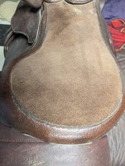 Lillian Chaudhary youth SideSaddle Suede Seat Brown 18 in