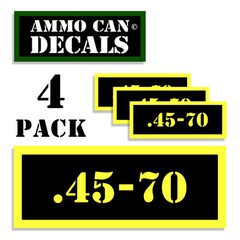 45-70 Ammo Can 4x Labels Ammunition Case 3″x1.15″ stickers decals 4 pack YW