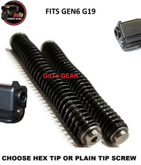 Stainless Steel Recoil Guide Rod with spring for Glock 19 Gen 6