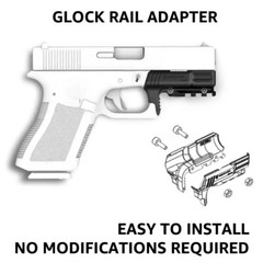 Recover Tactical Picatinny Rail Glock 17,19,20,21,23,26,27,29,30,36,42,43,43x,48