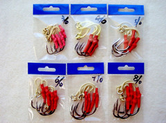 24 Assist Hooks Black Nicke Vertical Jigs 6 Size 3/0,4/0,5/0,6/0,7/0,8/0 6 Packs