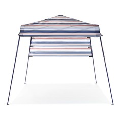 SlumberTrek 3049370VMI Tropez Outdoor Beach Gazebo Shelter, Red, White, and Blue