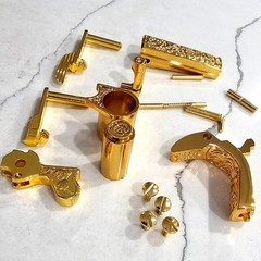 Polished 24K Gold Plated 1911 Full-Size Parts Kit – Compatible with Colt, Kimber