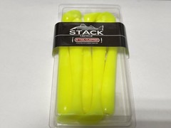 1 Pack of 5 Stack Tackle 5″ Tail Clapper Paddletails CHARTREUSE – FREE SHIPPING