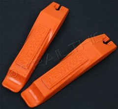 Pair of (2) Pedro’s Bicycle Tire / Tube Change Levers Tool Set – Orange