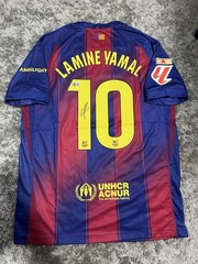 Lamine Yamal Signed Barcelona Jersey, Beckett Authentication